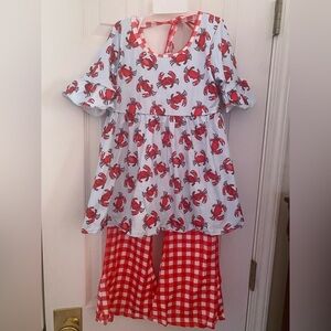 NWT Red Crab Outfit